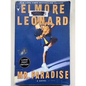 Mr. Paradise First Print 04 Ed Elmore Leonard Large Print Edition Ex Library EUC